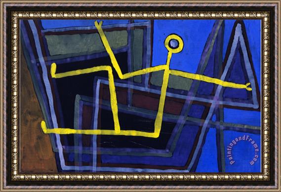 Paul Klee Framed Im Gebalk Framed Print