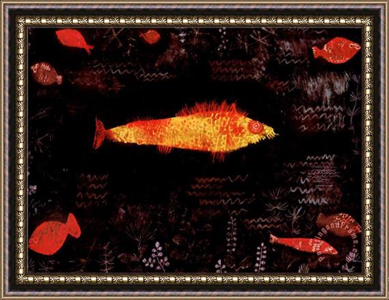 Paul Klee Goldfish Framed Painting