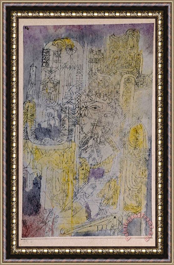 Paul Klee Gothic Rococo Gotisches Rococo Framed Painting