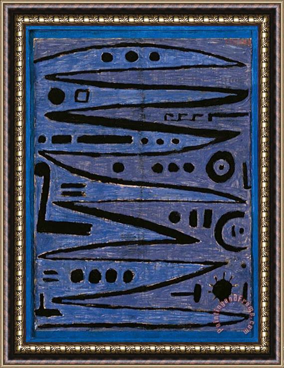 Paul Klee Heroic Strokes of The Bow C 1928 Framed Painting