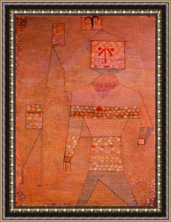 Paul Klee Le General En Chef Des Barbares Framed Painting