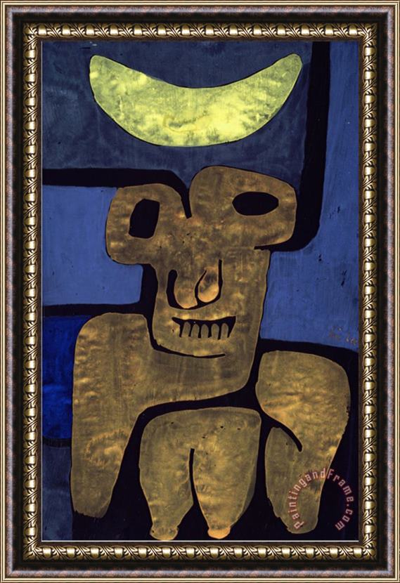 Paul Klee Moon of The Barbarians Luna Der Barbaren Framed Painting