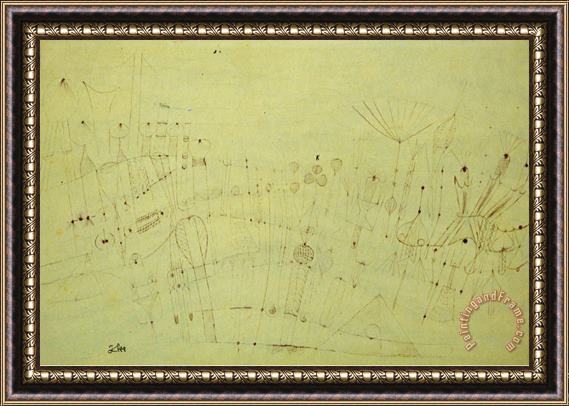 Paul Klee Prehistoric Vegetation Praehistorische Flora Framed Painting