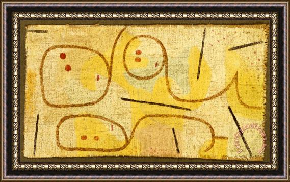 Paul Klee Reclining (lying Down) Framed Print