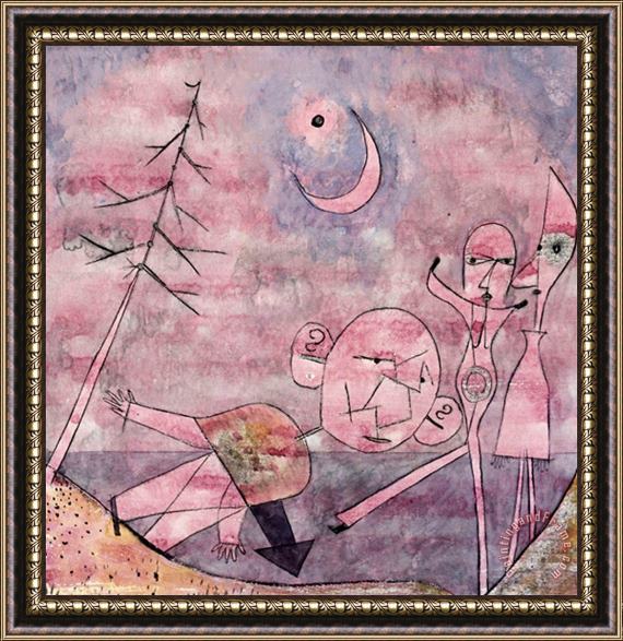 Paul Klee Scene at The Water Scene Am Wasser Framed Painting