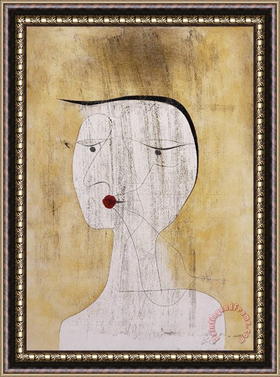 Paul Klee Sealed Woman Framed Print