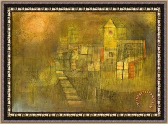 Paul Klee Small Village in The Autumn Sun Framed Painting