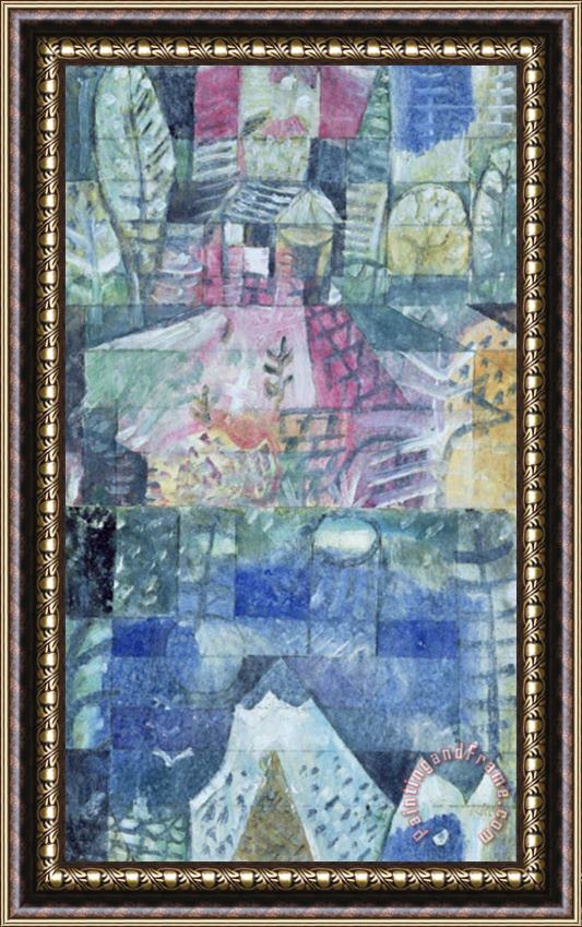 Paul Klee Souvenir Picture of a Trip 1922 Framed Painting