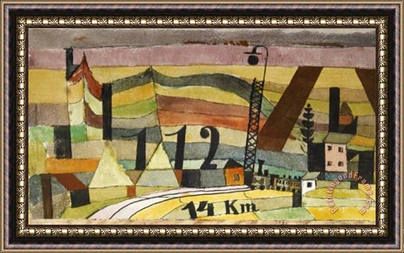 Paul Klee Station L 112 14 Km Framed Print