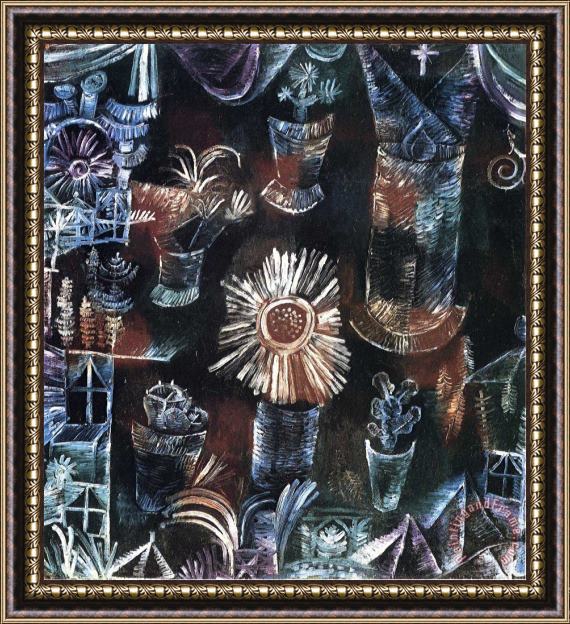 Paul Klee Still Life with Thistle Bloom 1919 Framed Print