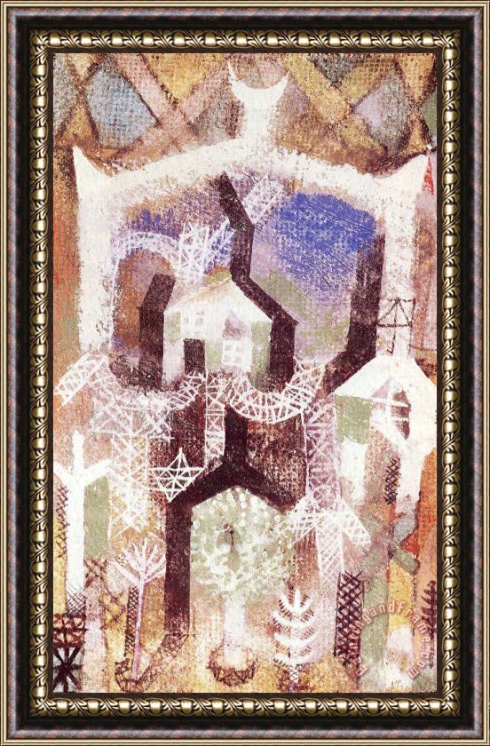 Paul Klee Summer Houses 1919 Framed Print