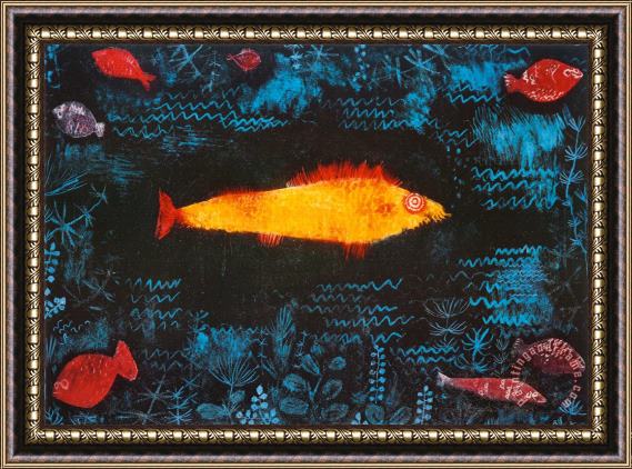 Paul Klee The Golden Fish C 1925 Framed Print