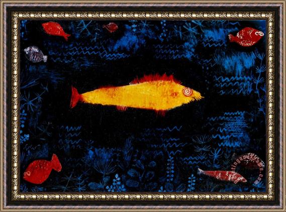 Paul Klee The Goldfish Framed Painting