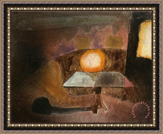 Paul Klee The Lamp on The Terrace Die Lampe Auf Dem Balcon 1925 Framed Print