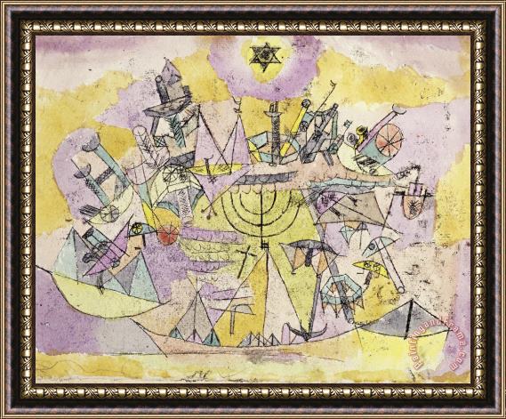 Paul Klee The Unlucky Ships Framed Painting