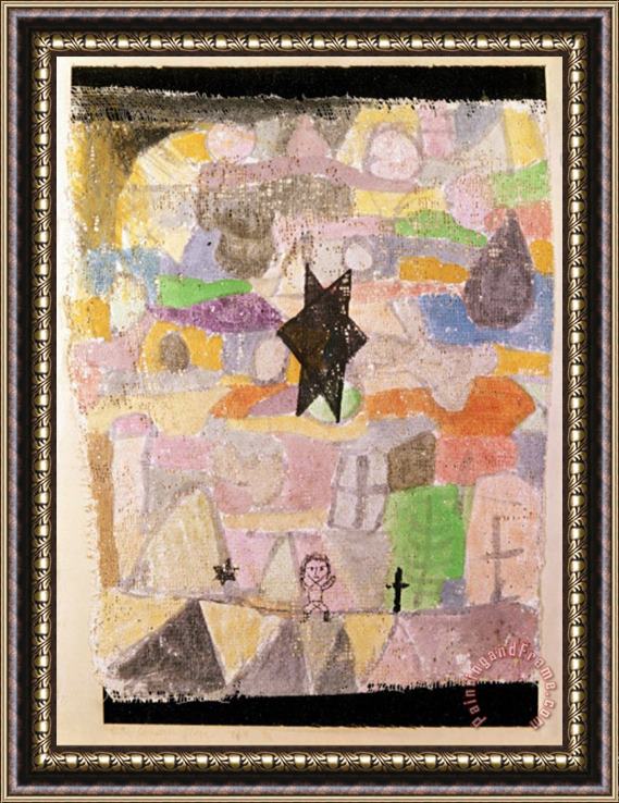 Paul Klee Under a Black Star 1918 Framed Print
