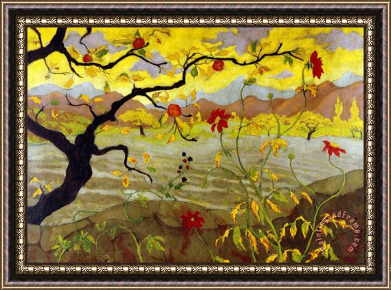 Paul Ranson Apple Tree with Red Fruit 1902 Framed Print