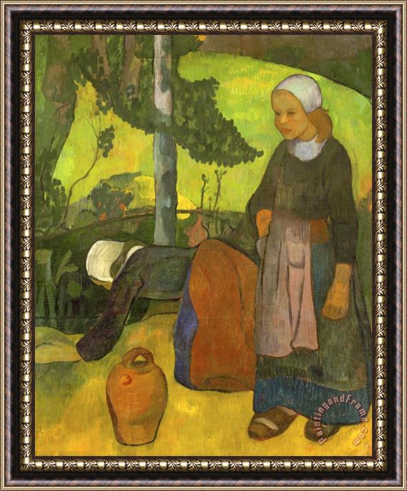 Paul Serusier Washerwomen Framed Painting