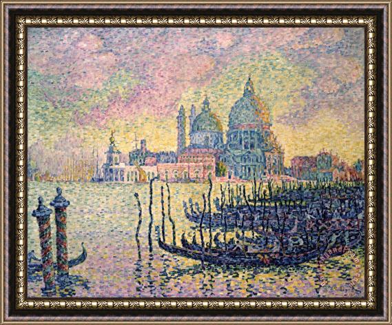 Paul Signac Entrance to The Grand Canal, Venice Framed Painting