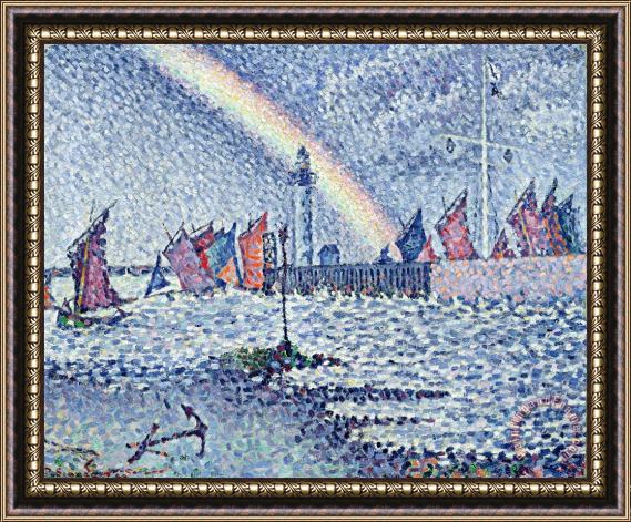 Paul Signac Entrance to the Port of Honfleur Framed Painting