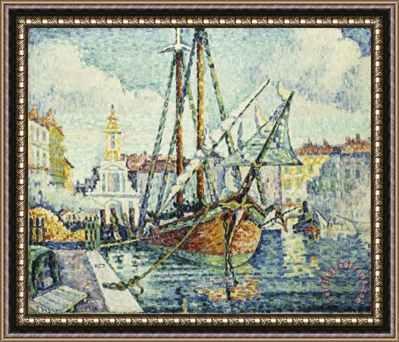 Paul Signac The Port of St. Tropez Framed Print