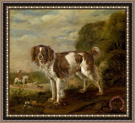 Paulus Potter A Spaniel Framed Painting