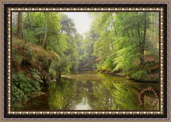 Peder Monsted The Quiet River Framed Painting