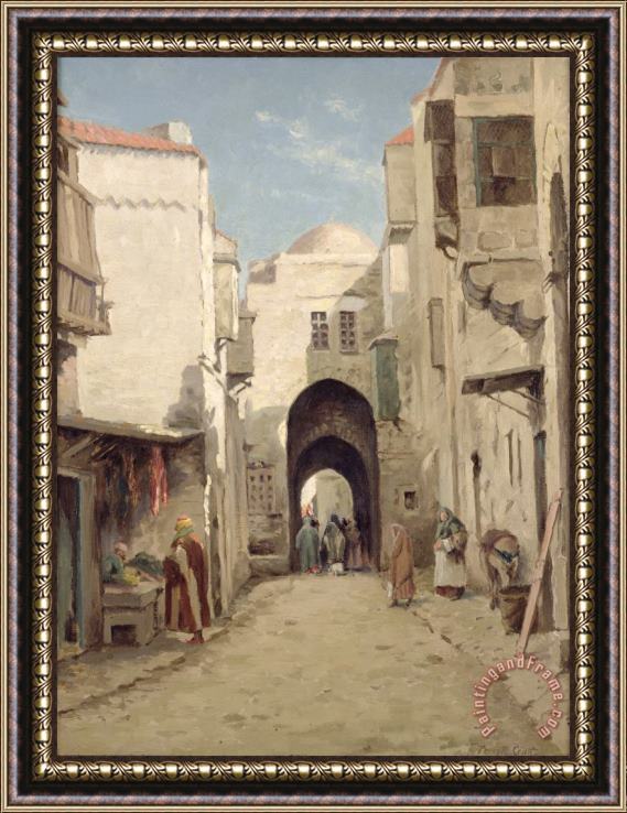 Percy Robert Craft A Street in Jerusalem Framed Painting