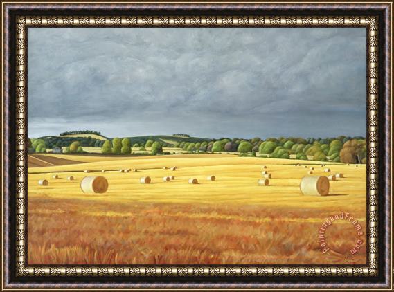 Peter Breeden Harvested Fields At Kilconquhar Framed Print