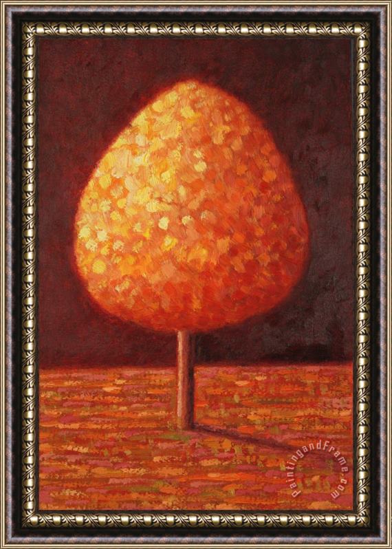 Peter Davidson Sun Drenched Tree Framed Painting