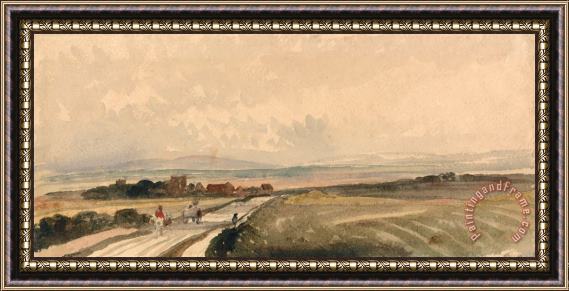 Peter de Wint A Yorkshire Road Framed Painting