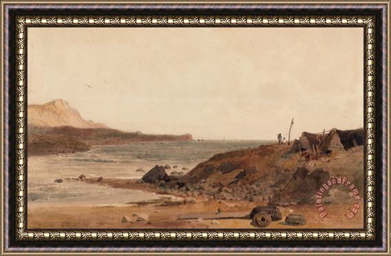 Peter de Wint Coast Scene Framed Painting