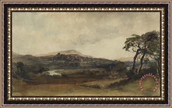 Peter de Wint Middleham - Yorkshire Framed Painting