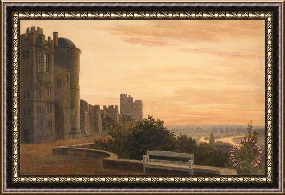 Peter de Wint View of The Terrace at Windsor Framed Painting