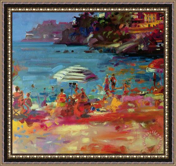Peter Graham Monaco Coast Framed Painting