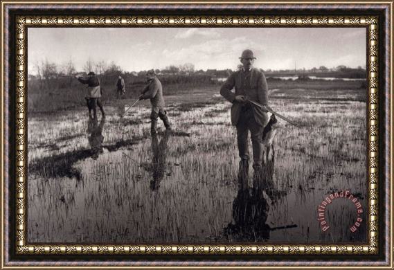 Peter Henry Emerson Snipe Shooting From The Series Life And Landscape on The Norfolk Broads, 1886, Plate X Framed Print