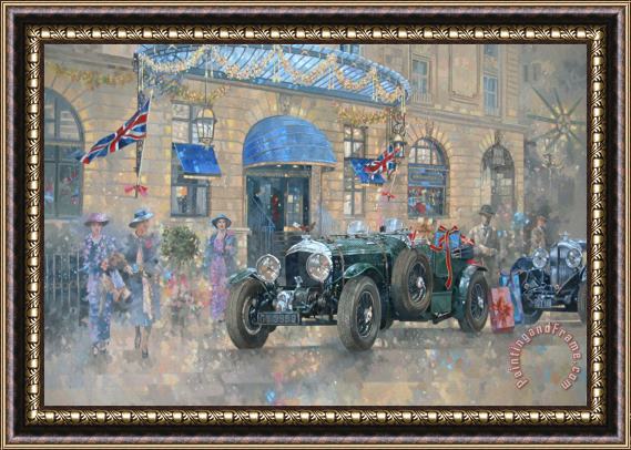 Peter Miller Christmas At The Ritz Framed Painting