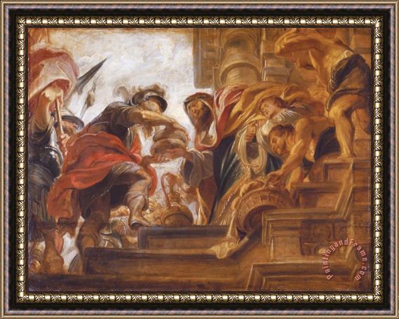 Peter Paul Rubens Abraham And Melchizedek Framed Print