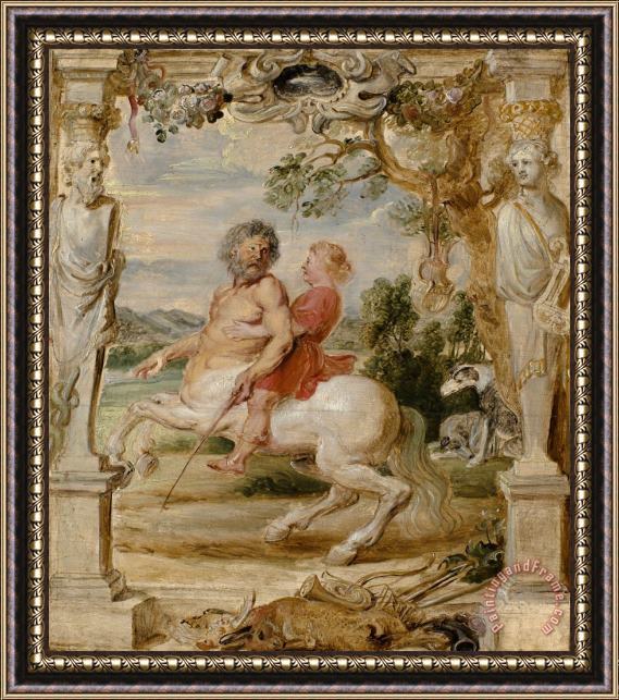 Peter Paul Rubens Achilles Educated by The Centaur Chiron Framed Painting