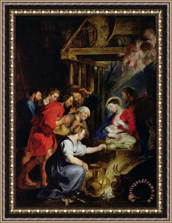 Peter Paul Rubens Adoration of The Shepherds Framed Print