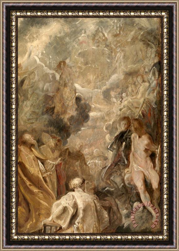 Peter Paul Rubens All Saints Framed Painting