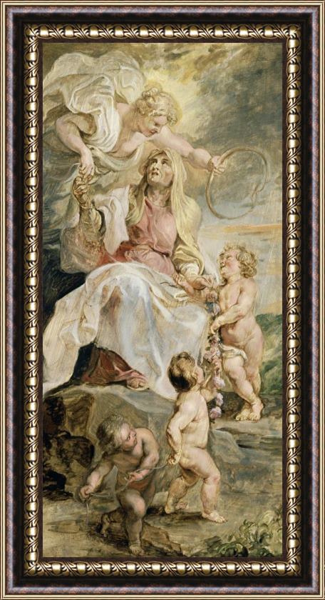 Peter Paul Rubens Allegory of Eternity Framed Painting