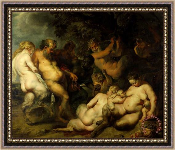 Peter Paul Rubens Bacchanalia Framed Painting