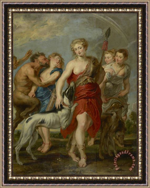 Peter Paul Rubens Diana And Her Nymphs on The Hunt Framed Painting