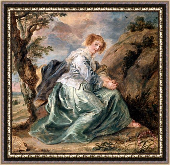 Peter Paul Rubens Hagar in The Desert Framed Painting