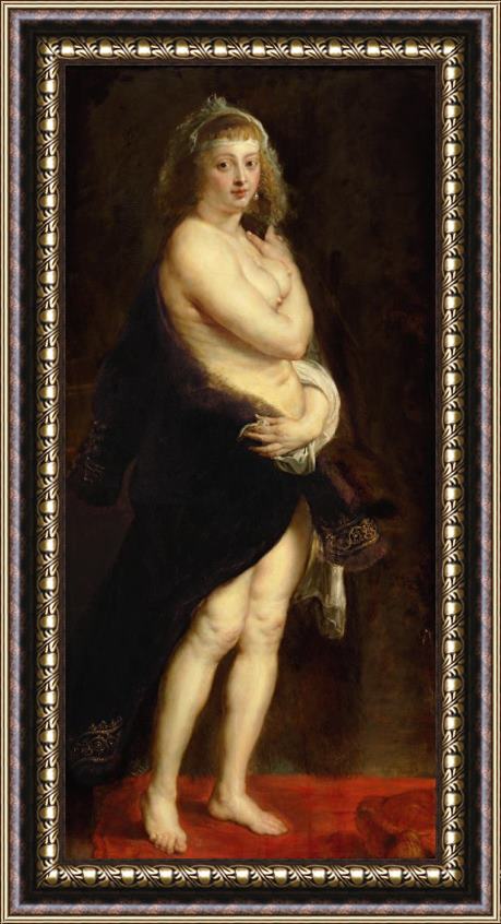 Peter Paul Rubens Helena Fourment in a Fur Robe Framed Print