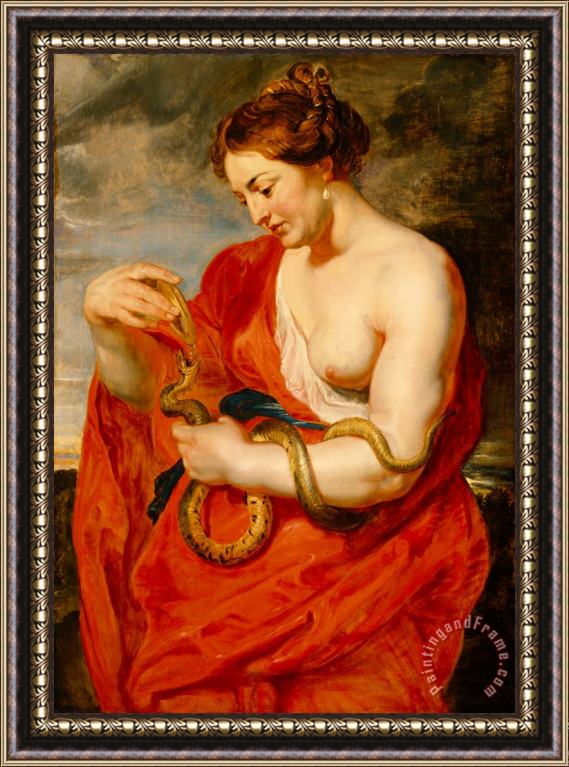 Peter Paul Rubens Hygeia - Goddess of Health Framed Painting