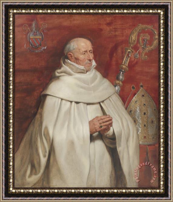 Peter Paul Rubens Matthaeus Yrsselius (1541 1629), Abbot of Sint Michiel's Abbey in Antwerp Framed Painting