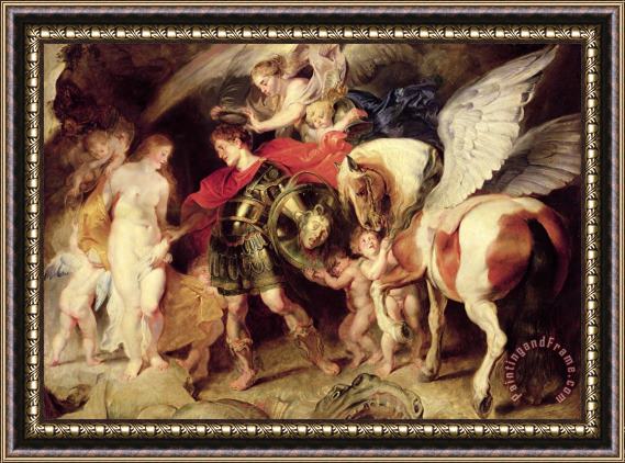 Peter Paul Rubens Perseus Liberating Andromeda Framed Painting