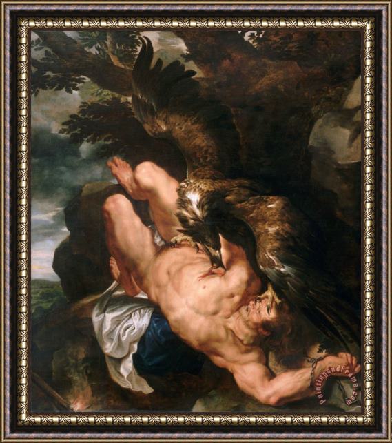 Peter Paul Rubens Prometheus Bound Framed Painting